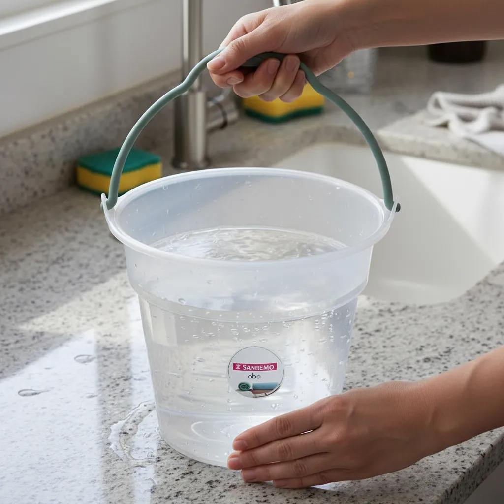 Balde Plástico Redondo 8L Sanremo